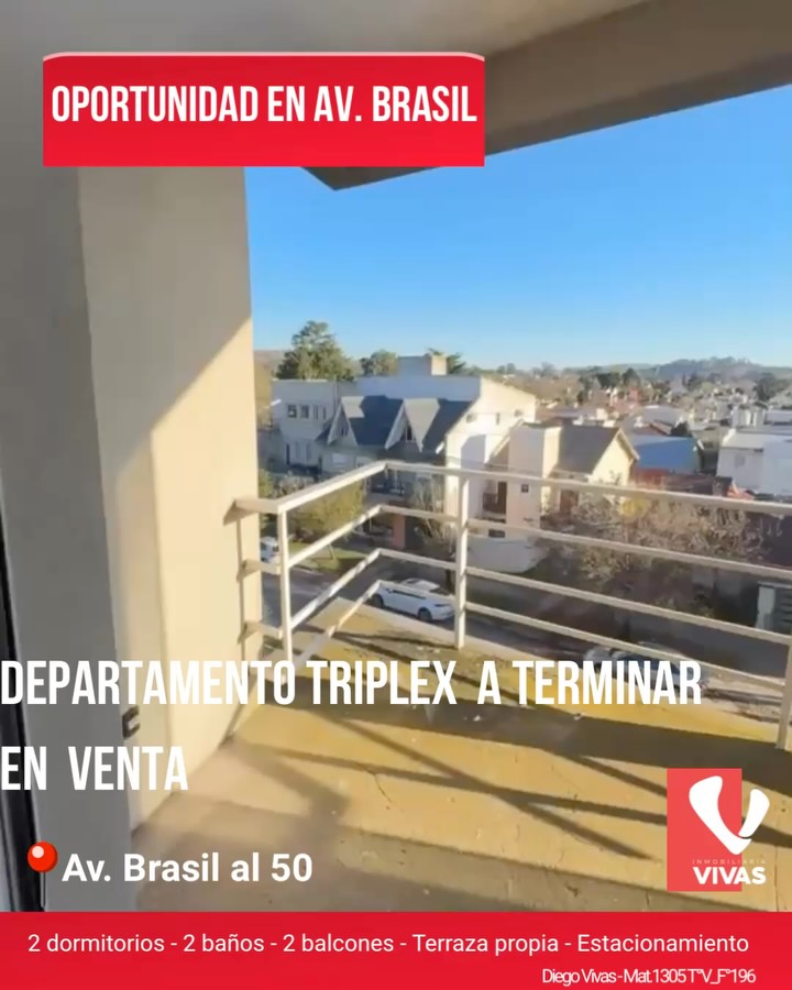 Departamento triplex a terminar de dos dormitorios