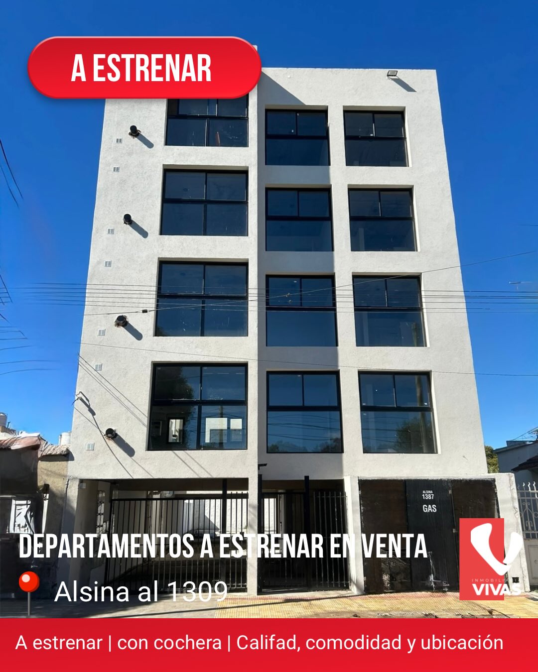 Departamentos a estrenar en edificio con ascensor