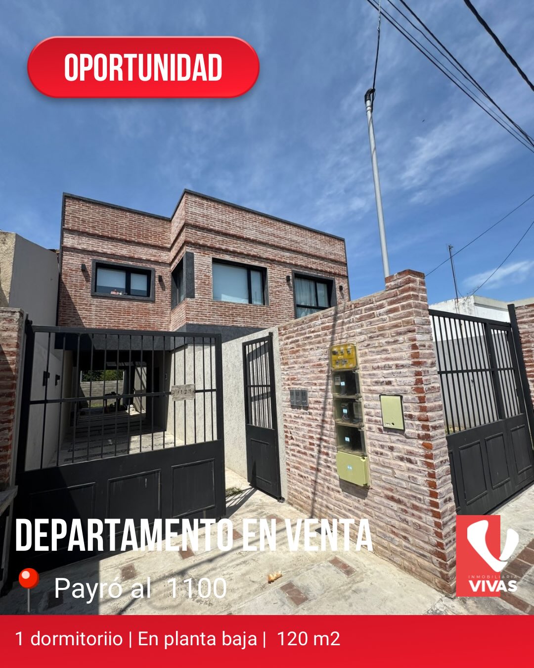Departamento de un dormitorio en planta baja